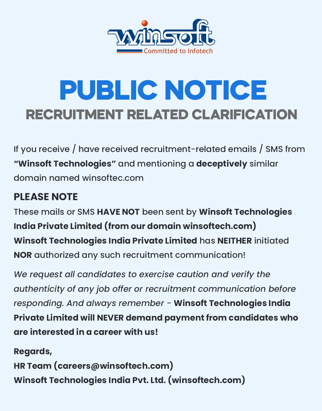 popup notice popup notice